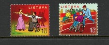 P567   Lithuania  2006   disabled   wheelchair  dancing   2v.   MNH