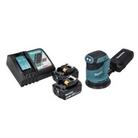 Makita Dbo 180 Rm Akku Exzenterschleifer 18 V 125 Mm + 2X Akku 4,0 Ah + Lader