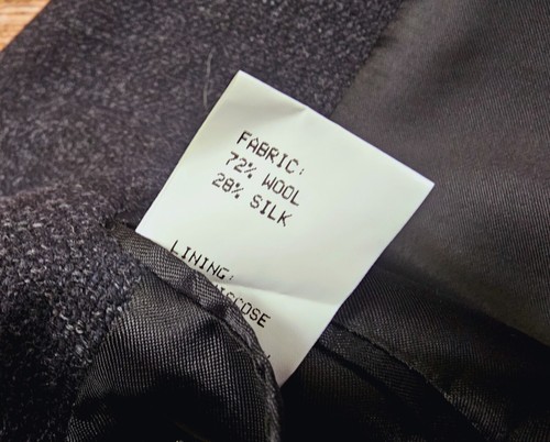 Principe Italiy Lanificio Casentino Men XL Black Soft Woven Wool Silk Blazer EUC - Picture 9 of 12