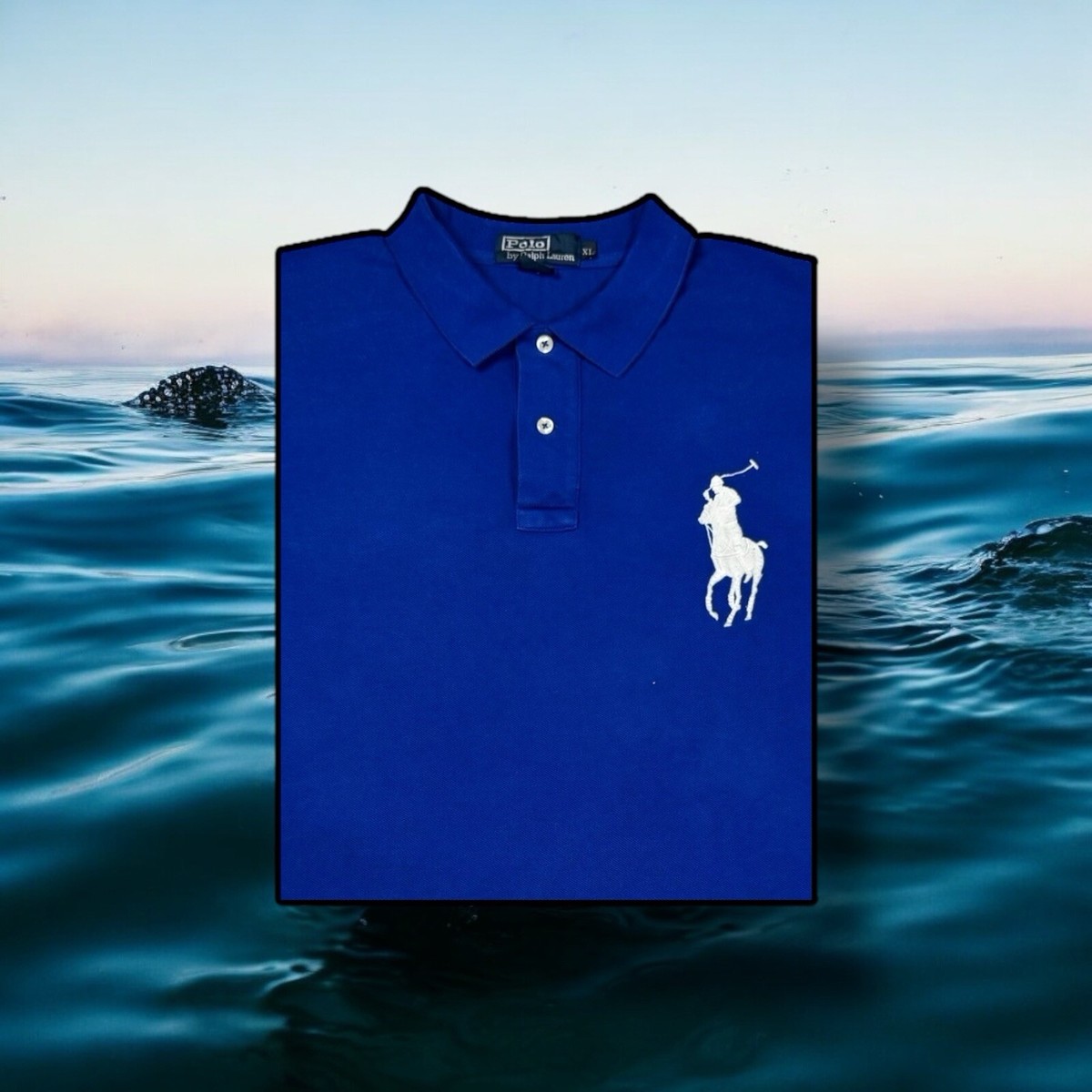 Vintage Polo Ralph Lauren Mens Size XL Big Pony # 3 Royal Blue