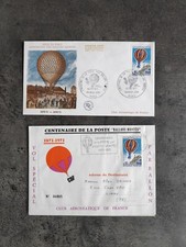 TIMBRE PHILATÉLIE LOT 2 CENTENAIRE POSTE BALLONS MONTES 1871 1971 ENVELOPPE FDC 