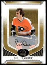 Bill Barber Gold Script 2020-21 SP Signature Edition Legends #195 NHL Card