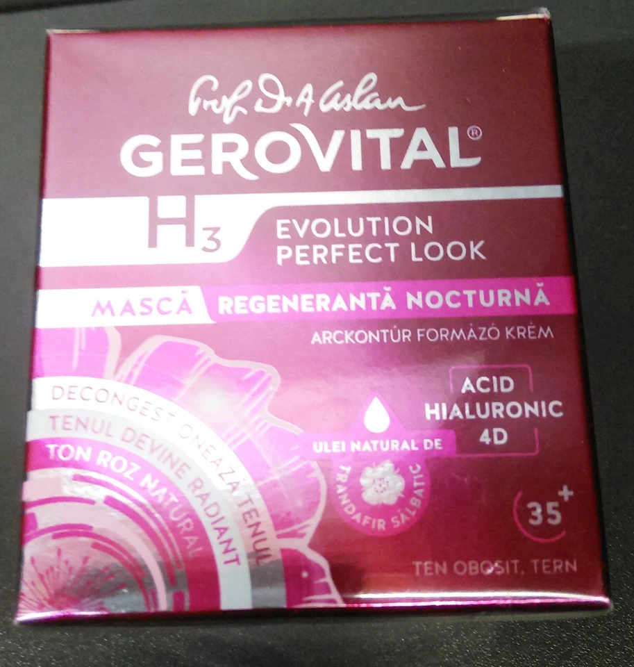 Máscara regeneradora Gerovital evolution aparência perfeita durante a noite pele cansada 35+ - Imagem 3 de 4