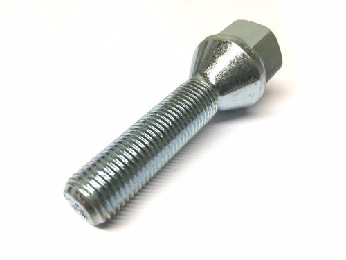 Grayston Wheel Bolt M12x1.25mm, 42mm Thread, 60D taper 19mm Hex Plated (SB23) - Picture 2 of 3