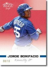 JORGE BONIFACIO 2012 Rize Rookie RED Paragon RC #/10