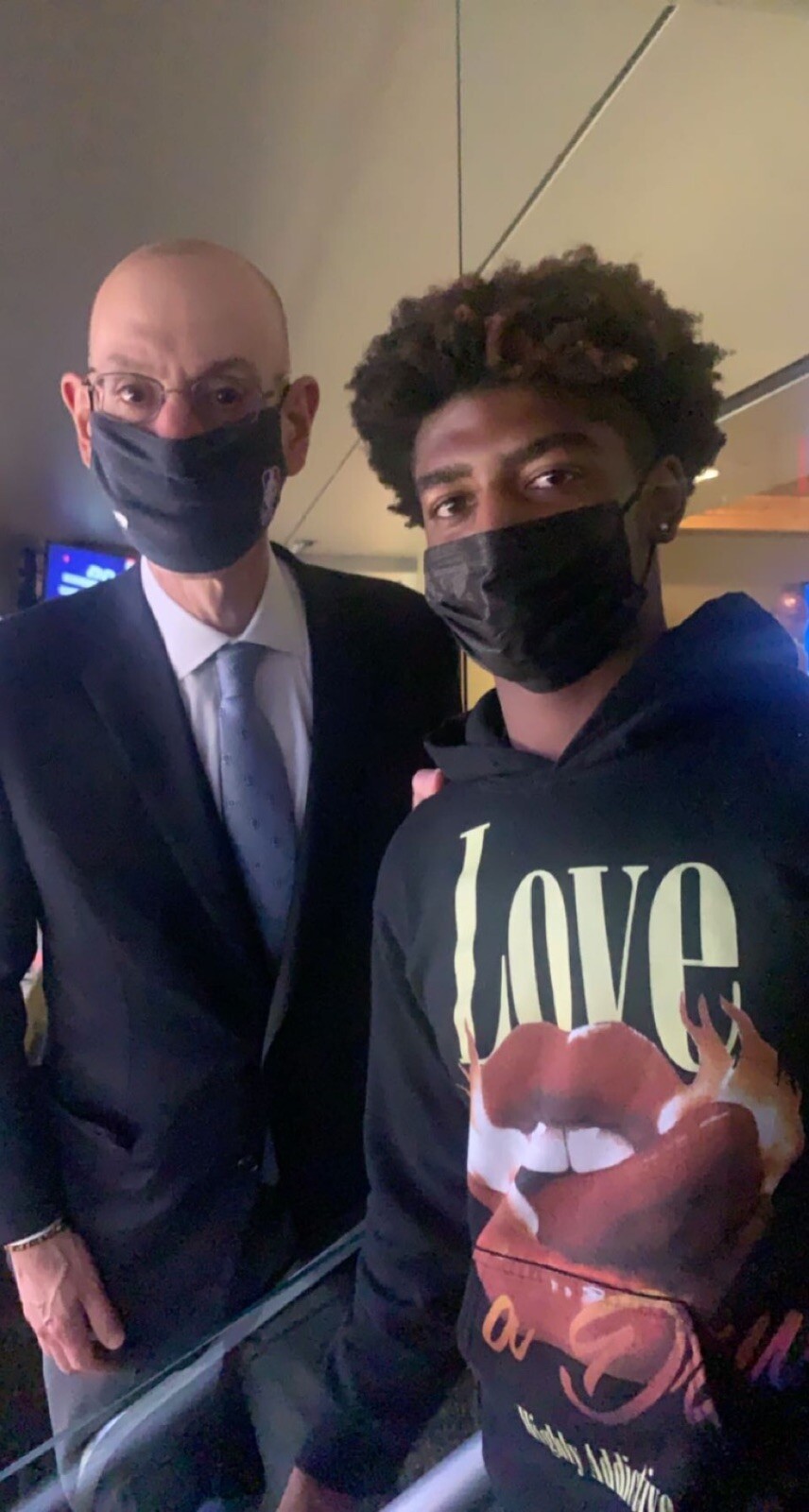 Adam Silver Signature Hoodie Limited Edition NBA Collectible-image