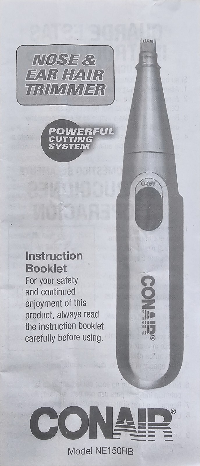 Conair nose & ear trimmer - Ne150ct