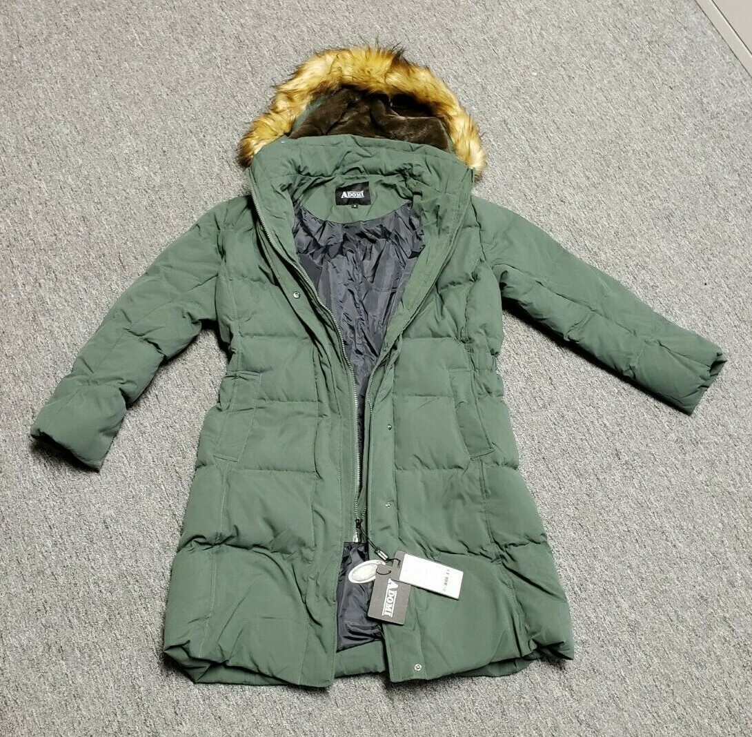 Long Hooded Thickened Down Coat jacket 