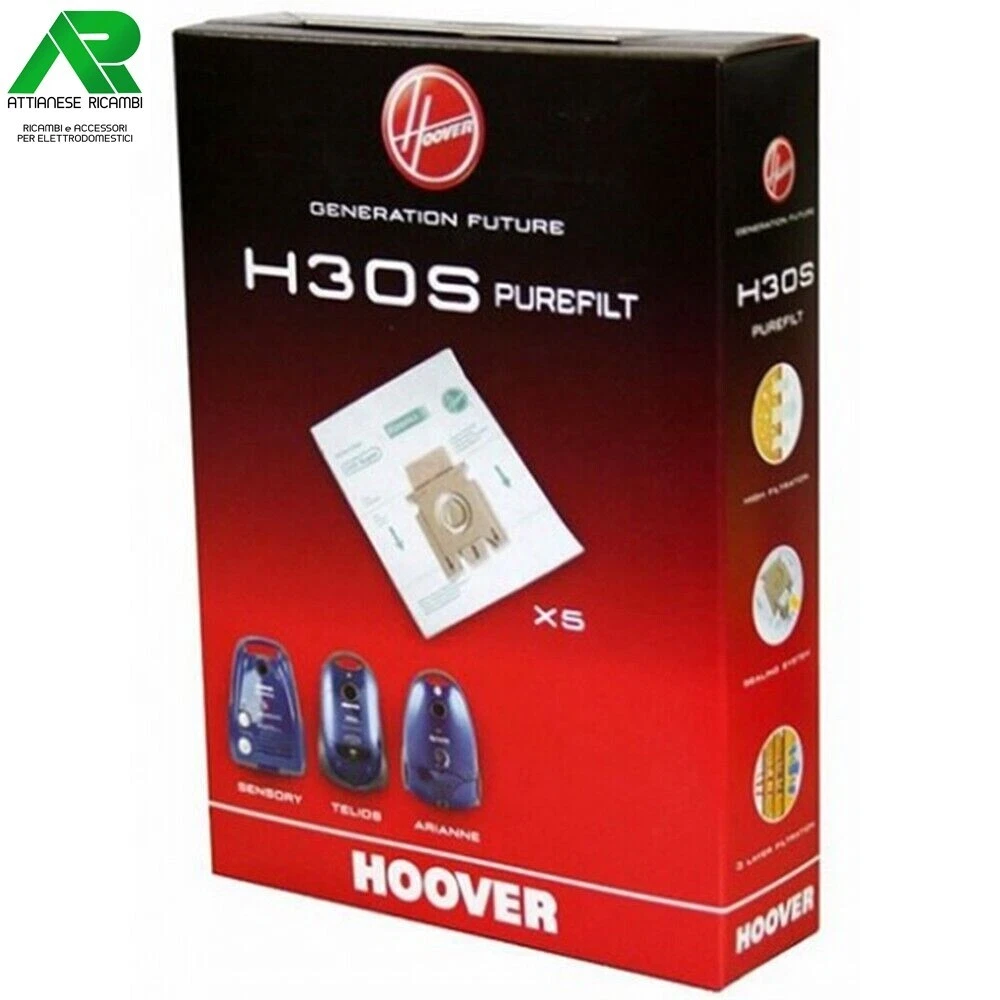 6 Hoover Tipo W2 Tunnel Del Vento Sacchetto Aspiratore Allergico - Foto 7