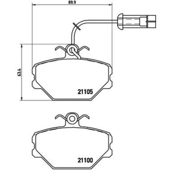 Brembo BremsbeläGe Bremsbelegsatz Vorne FüR Fiat Tipo Tempra Zastava Yugo-image