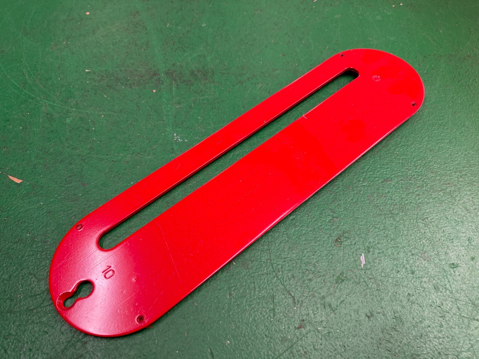 One (1) Craftsman / Ridgid table saw throat plate insert for many 113