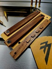 Wood M-lok Keymod Rail Cover, MICRO DOT Texture - WALNUT, Made In USA 1 Panel