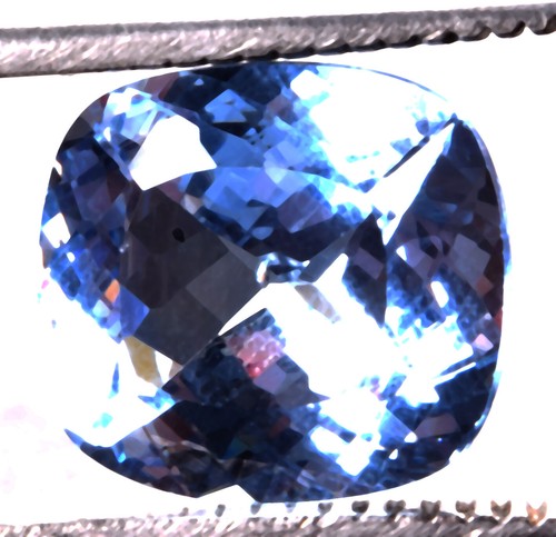 12.7 Cts. Natural Neon Blue Grandidierite Cushion Shape Certified Gemstone