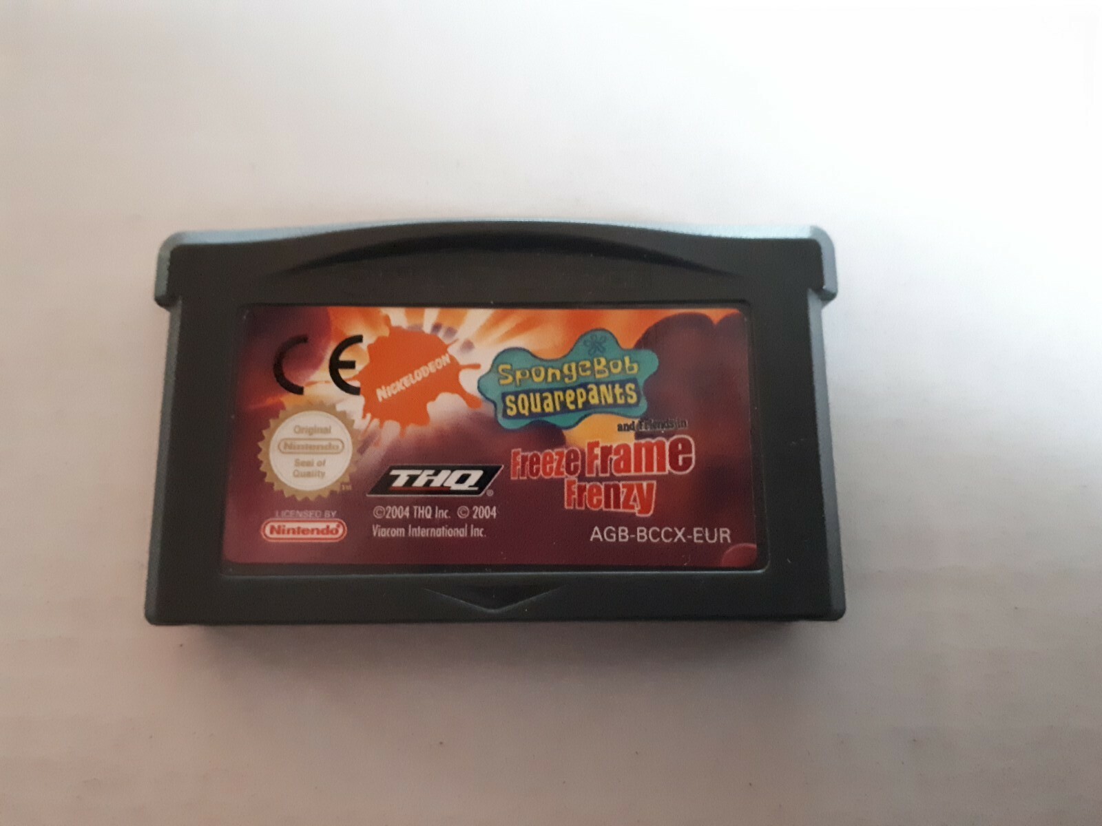 BOB L’ÉPONGE ET SES AMIS LA PHOTO EN DÉLIRE Jeu Nintendo Game Boy Advance GBA VF