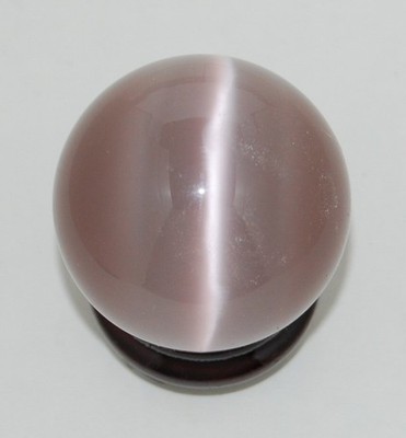 Cat's Eye 40mm Sphere Ball Globe Orb w/Stand, Purple, New, USA Seller