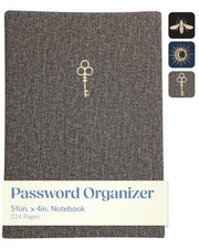 Eccolo Password Keeper Book with Alphabetical Tabs Hardcover Organizer