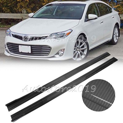 For Avalon 2019-22 Carbon Fiber Side Skirt Extension Lip Splitter Spoiler