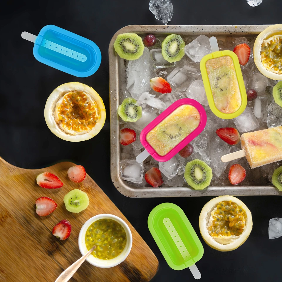 Eisform Eis am Stiel Formen Silikon Eisförmchen Wassereis Förmchen BPA-frei - Bild 2 von 4
