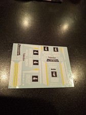 1/64 HO SCALE DECALS-#4 BENNETT MAZDA FEDERATION MAZDA RX7 