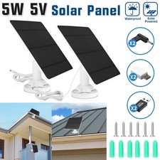 Solar Panel for Security Camera Battery Charger Wall Mounted Outdoor Waterproof