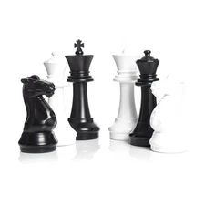 Giant Plastic Chess Set with a 16" King - Outdoor Chess Set