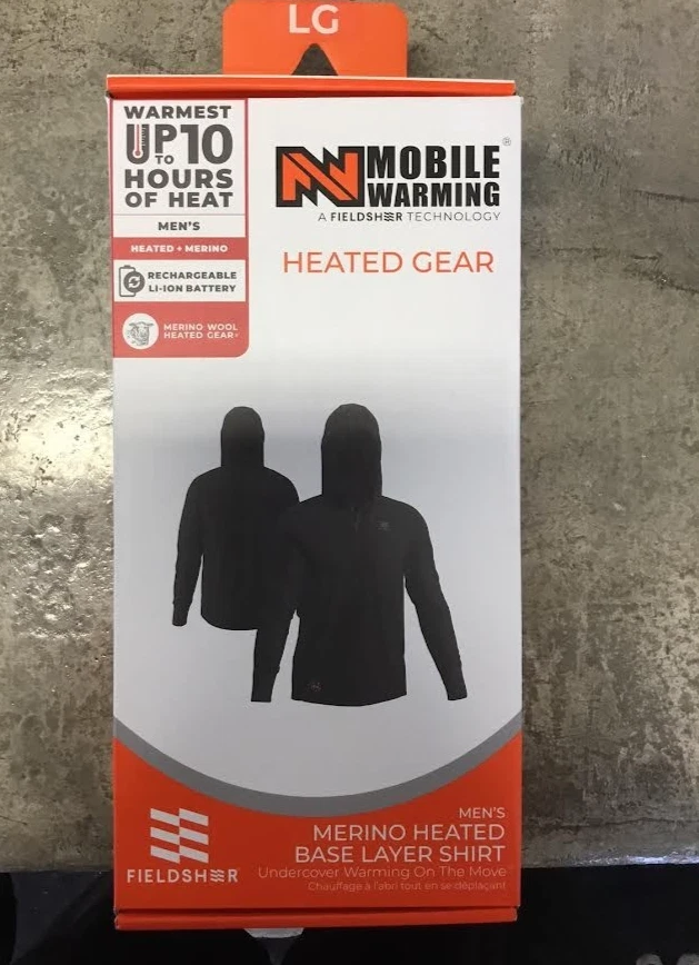 Mobile Warming Mens Merino Heated Base Layer Shirt