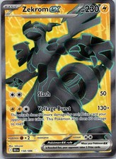 Zekrom ex Ultra Rare SV: Black Bolt 158/086 NM