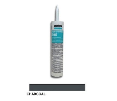Dow Corning  795 Silicone Building Sealant - Charcoal - Case of 12 Cartridges