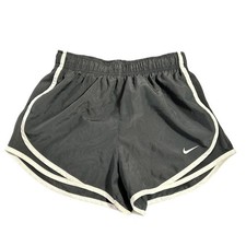 Nike Dri-Fit Running Shorts Pull On Elastic Waist With Tie Black Gym Women  s S