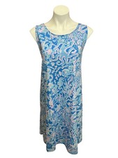 Lilly Pulitzer Kristen Swing Dress Boca Blue Sea What I Sea - Size XXL