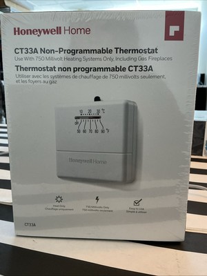 Honeywell CT33A1009 Millivolt Heat-Only Non-Programmable Thermostat CT33A  NEW