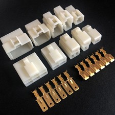 20X Multi-Connector Terminals 2/3/4/6/8 Pin Way Ca 6.3mm Plug Electrical Wiring