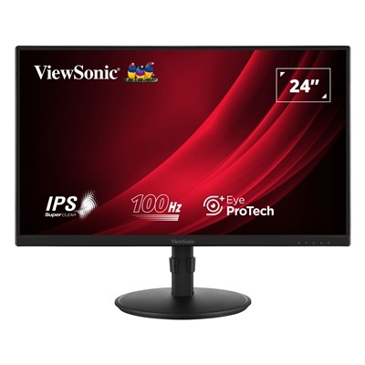 Viewsonic VA2408-HDJ 24'' IPS Monitor Full HD 100Hz 5Ms Vga Hdmi Display Port He