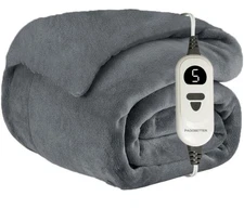 HANDY HEATER HEATBKT-PD12 50in x 60in Heated Blanket in Gray Open Box New