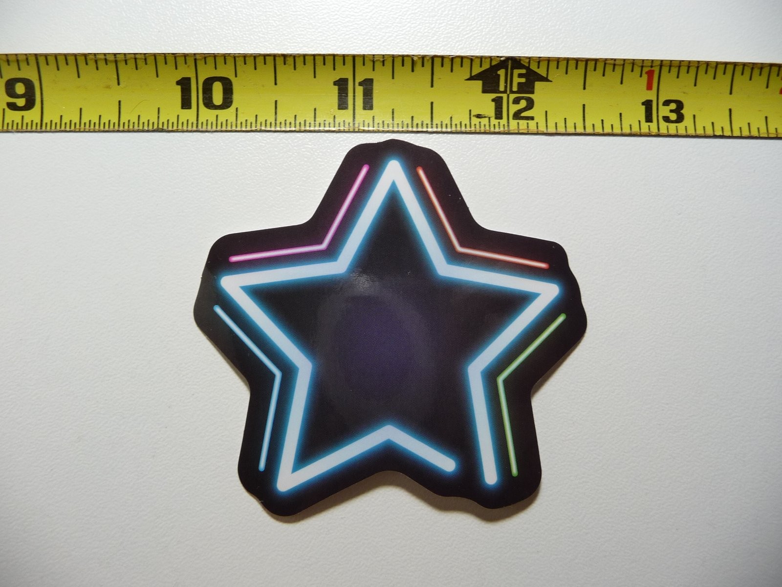 Neon Star Decal Sticker for Laptop Fun Cute Decor