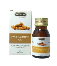Hemani SWEET ALMOND Oil, Natural Oil for Skin and Hair Care / زيت اللوز الحلو