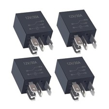 4PCs 5 Pin 30A 12V Heavy Duty Multi-Purpose Fuel Pump Relay - 5 Pin/4PCS