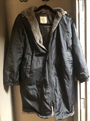 Adoretex Youth Swim Parka Large Black Fleece Lined