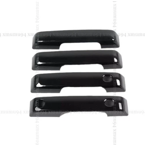 For 2021-2023 2024 2025 Ford F150 Door Handle Covers Trim Black W/ SMT Keyhole