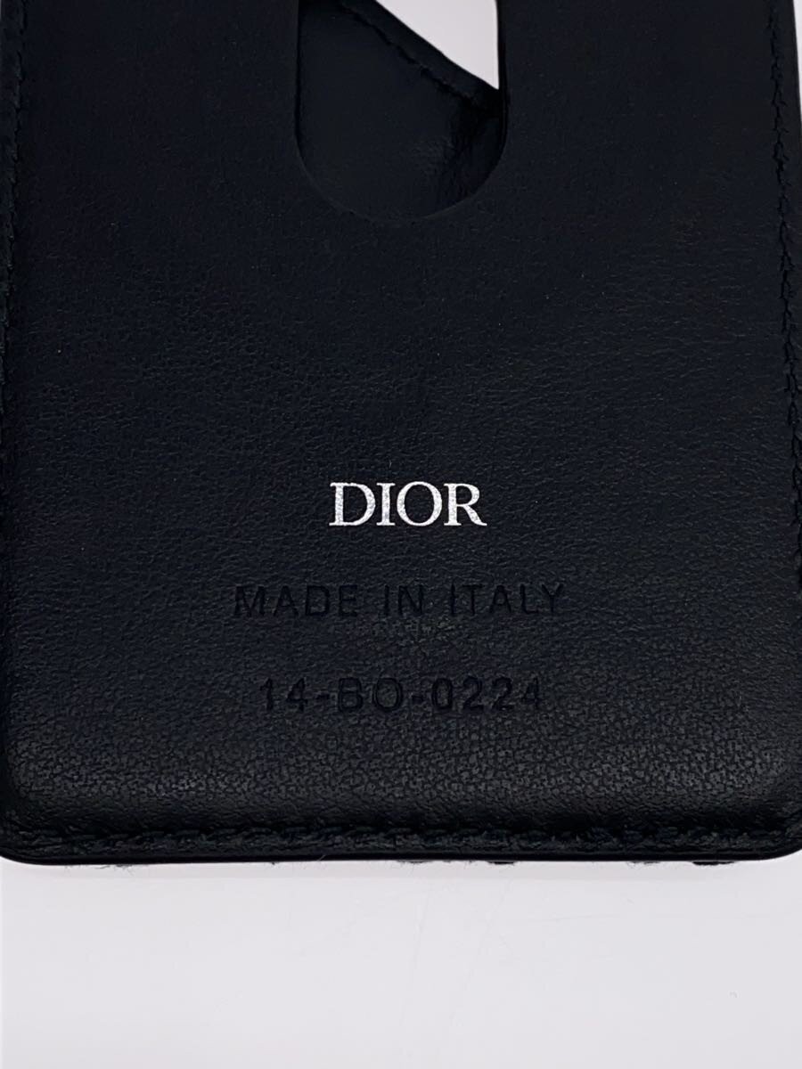Dior HOMME Magnetic Card Holder Trotter Logo Card Case Canvas NVY Men's thumbnail 3