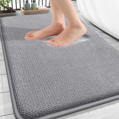 Thick Memory Foam Bath Mat Rug 30x20, Extra Soft Absorbent Bathroom Rugs