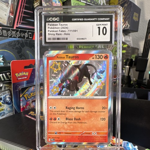 Paldean Tauros graded CGC 10 for sale on eBay