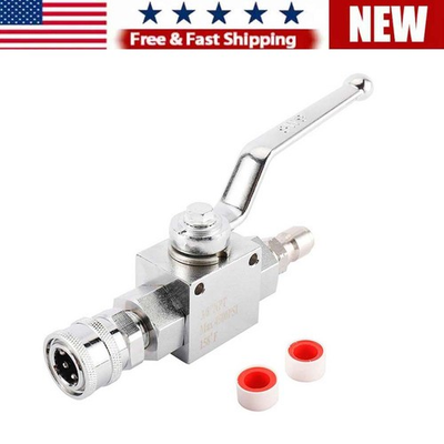 #ad Steel High Pressure Washer Ball Valve Kit 3 8 Inch Quick Connect 4500 PSI US $23.99