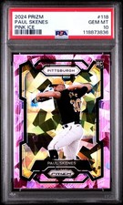 2024 PANINI PRIZM PINK ICE #118 PAUL SKENES PSA 10