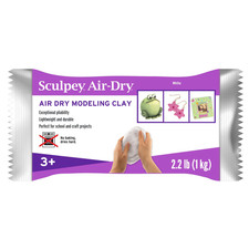 Air Dry Modeling Clay 2.2 Lbs White