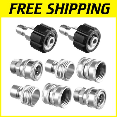 #ad #ad 8 Sets of Quick Release Pressure Washer Adapters $75.59