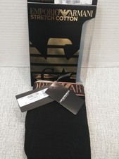  1 EMPORIO ARMANI Cotton Stretch trunk underwear BLACK  GOLD, SIZE XL