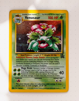 Venusaur Cosmos Holo Promo Base Set - NM