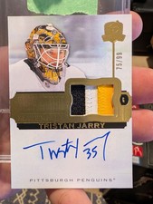 Tristan Jarry 75/99 - 2022-23 The Cup Hockey Signature Materials #SP-JA