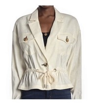 VERONICA BEARD Magni Drawstring Waist Jacket Medium NWT